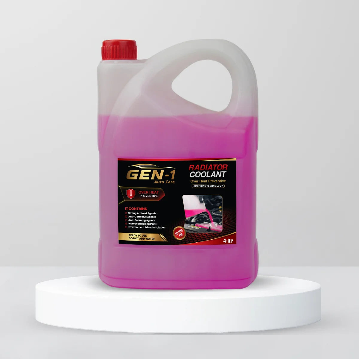 Over Heat Preventive Radiator Coolant Red 4 Litre