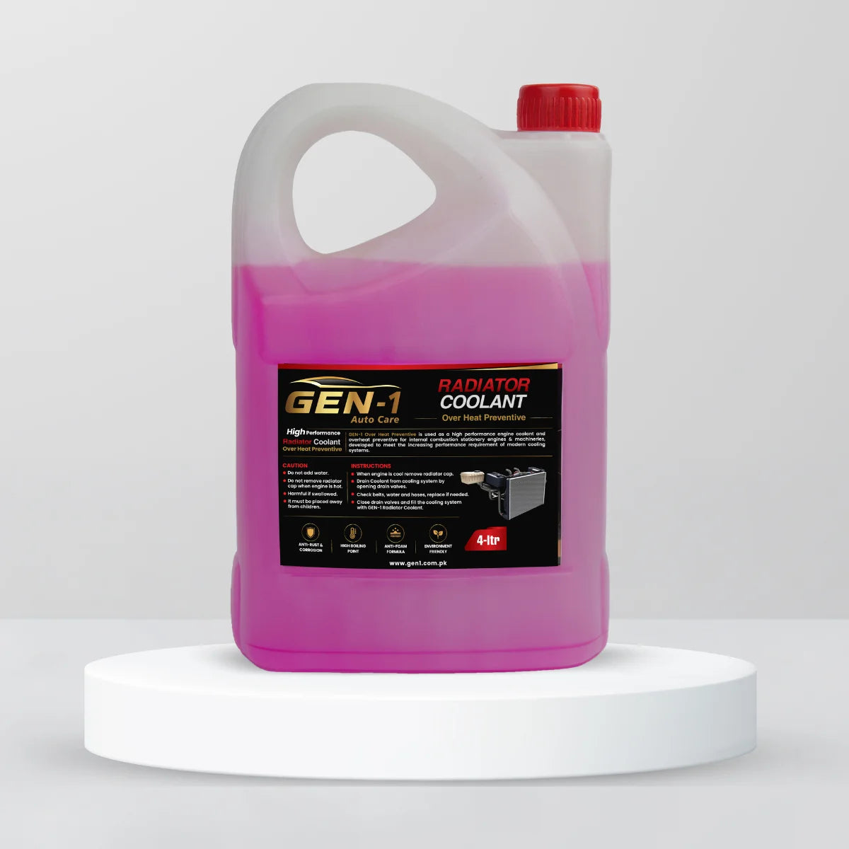 Over Heat Preventive Radiator Coolant Red 4 Litre
