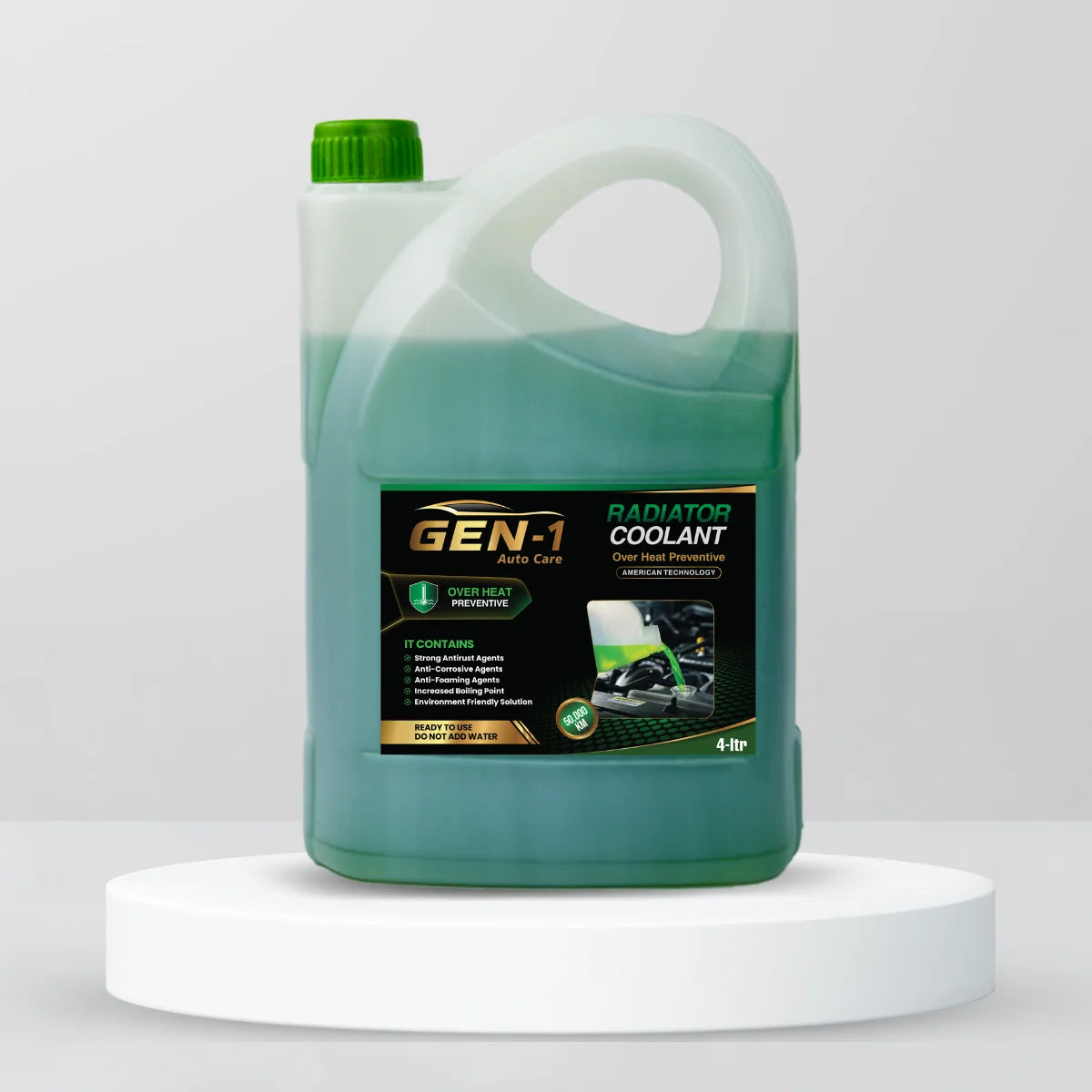 Over Heat Preventive Radiator Coolant Green 4 Litre