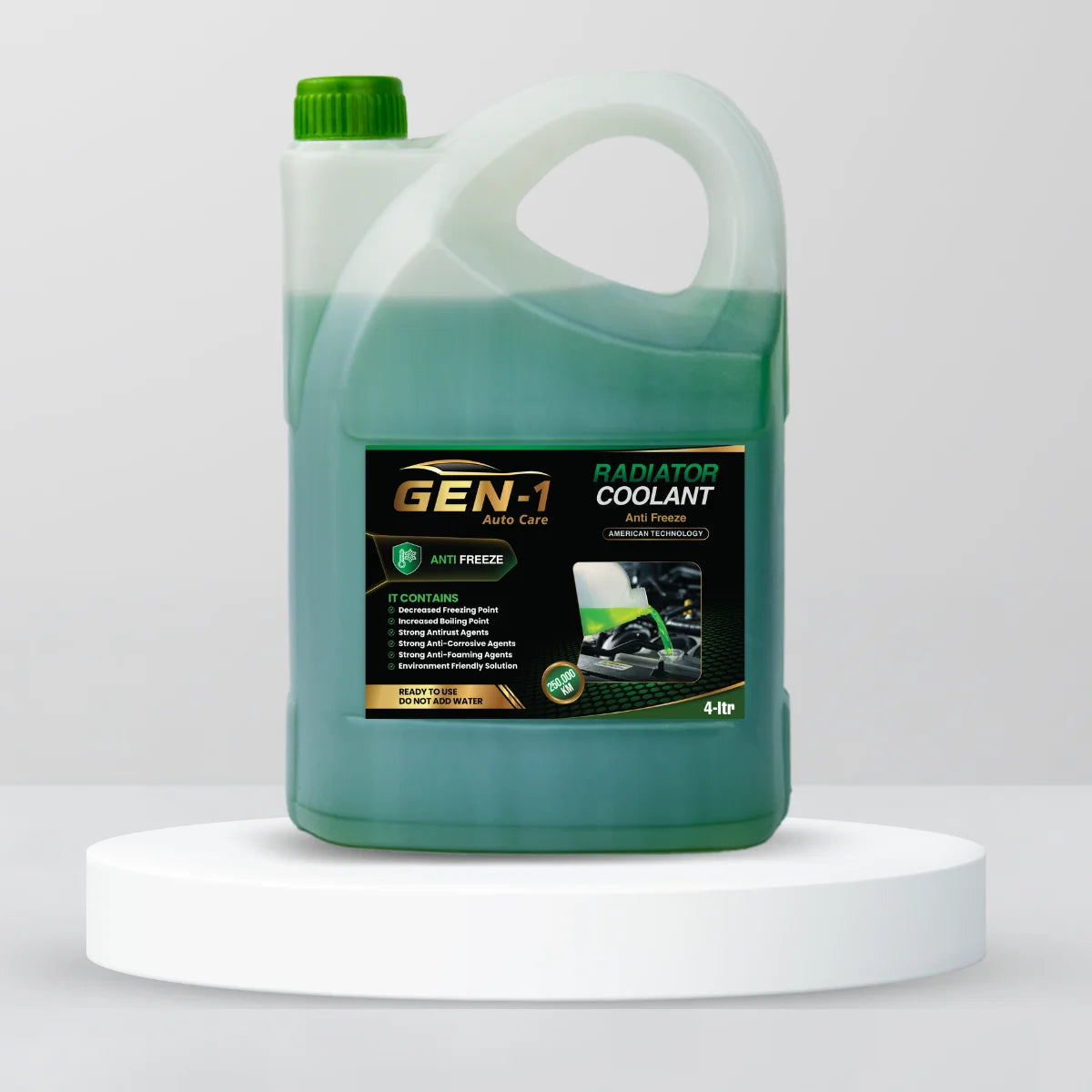 Anti Freeze Radiator Coolant Green 4 Litre