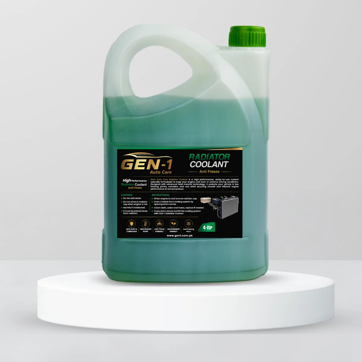 Anti Freeze Radiator Coolant Green 4 Litre